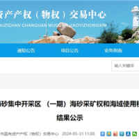 超17.5元/方!福建漳州國企近3億元競得儲量超1900萬方海砂礦